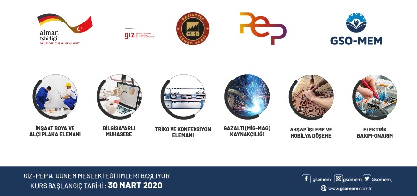 GİZ-PEP 9. Dönem Mesleki Eğitimleri Başlıyor