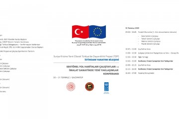 SEKTÖREL YOL HARİTALARI VE İMALAT SANAYİNDE YENİ YAKLAŞIMLAR ÇALIŞTAYLARI