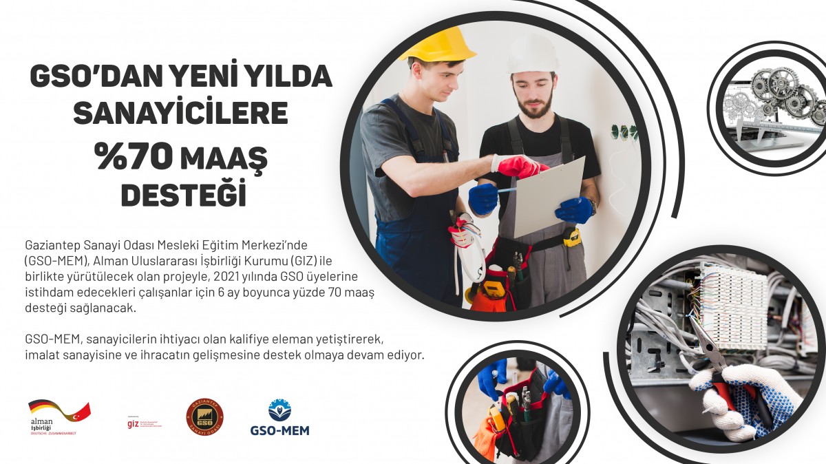 GSO’DAN YENİ İSTİHDAMDA BULUNACAK SANAYİCİLERE % 70 MAAŞ DESTEĞİ