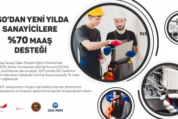 GSO’DAN YENİ İSTİHDAMDA BULUNACAK SANAYİCİLERE % 70 MAAŞ DESTEĞİ