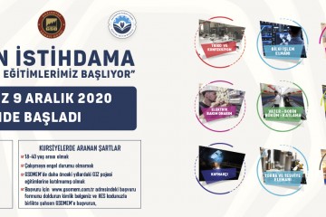 GSOMEM'DE İŞ GARANTİLİ ÜCRETSİZ EĞİTİMLER OCAK 2021'DE BAŞLIYOR