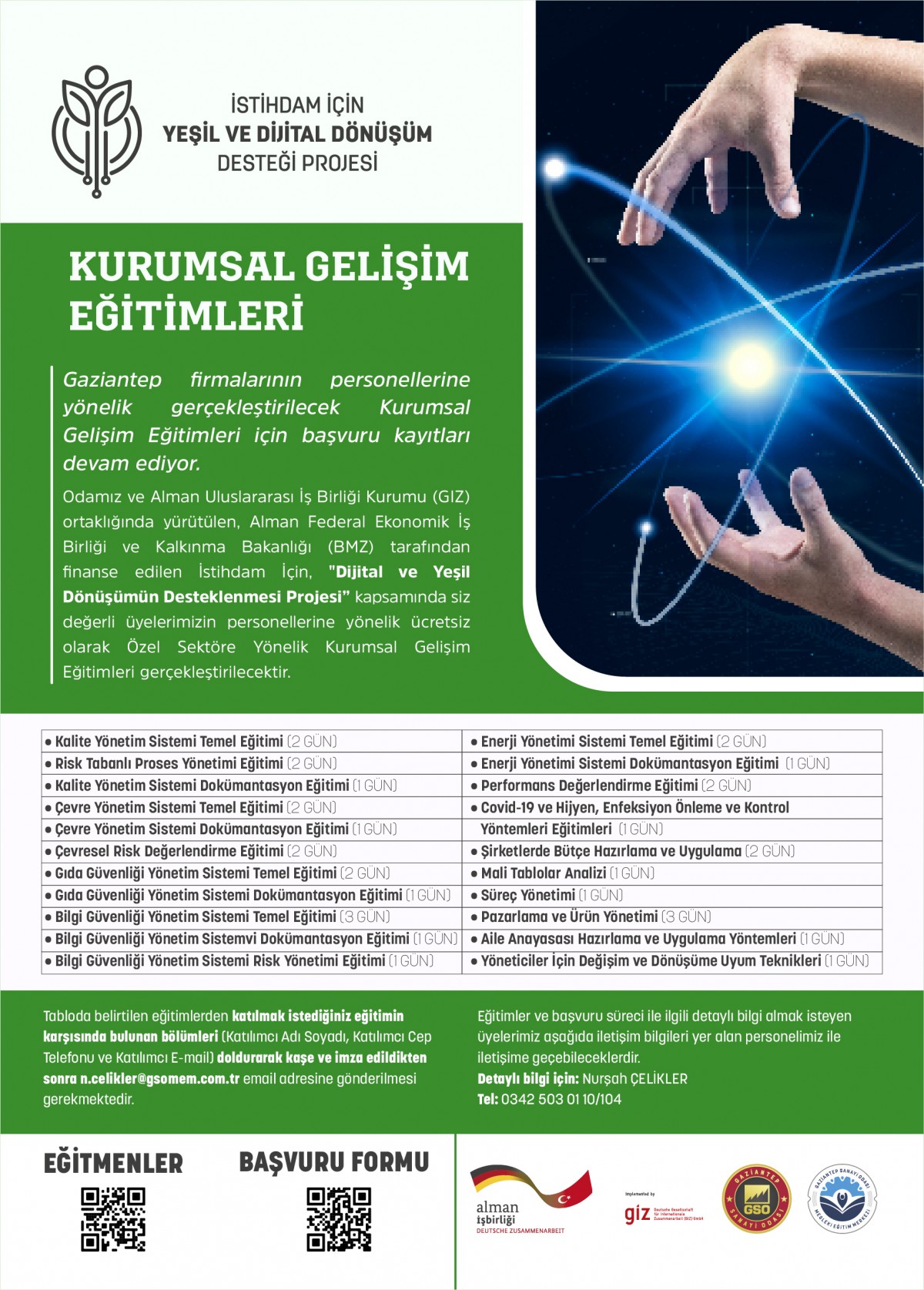 KURUMSAL GELİŞİM EĞİTİMLERİ BAŞVURU KAYITLARI DEVAM EDİYOR
